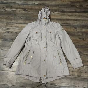 Michael Kors Womens coat overcoat jacket size small beige. See pics/notes 2184